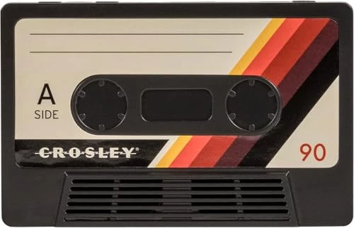 Crosley CR3045BK-CS Cassette Tape Portable Wireless Bluetooth Speaker, Classic Black
