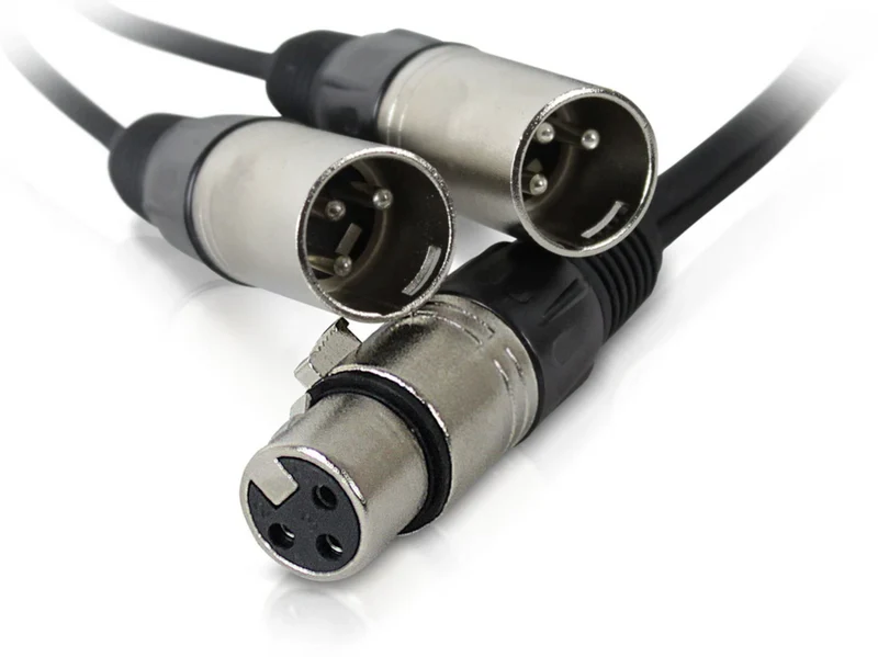 Technical Pro CYXFX186 XLRF to Dual XLRM Audio Cable - 18 Gauge, 6ft