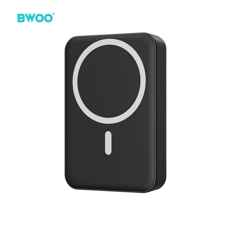 Chargeur BWOO 20W 10000 mAh power bank magnétique noir