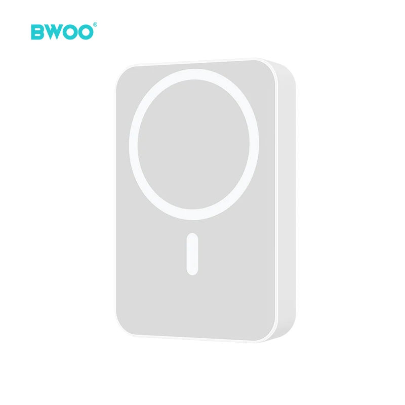 Chargeur BWOO 20W 10000 mAh sans fil magnétique blanc