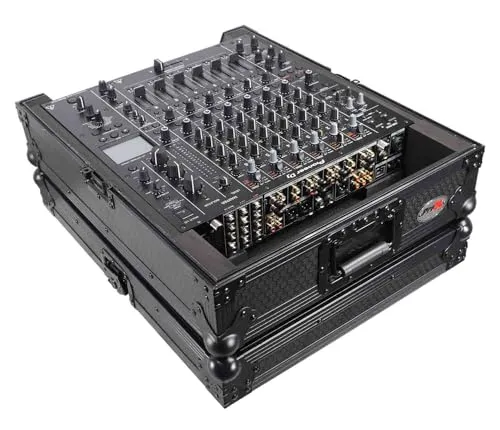 ProX ATA Style Flight Road Case for Pioneer DJM-A9 & DJM V10 DJ Mixer (All Black)