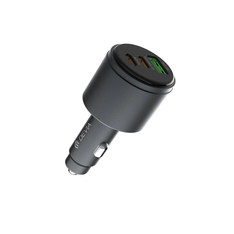 Chargeur auto Devia Extreme Metal 116W — 3 ports
