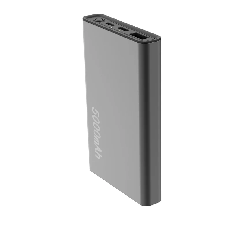 Chargeur portable Setty Recycling 5000 mAh 12W gris QRPB5-12-18
