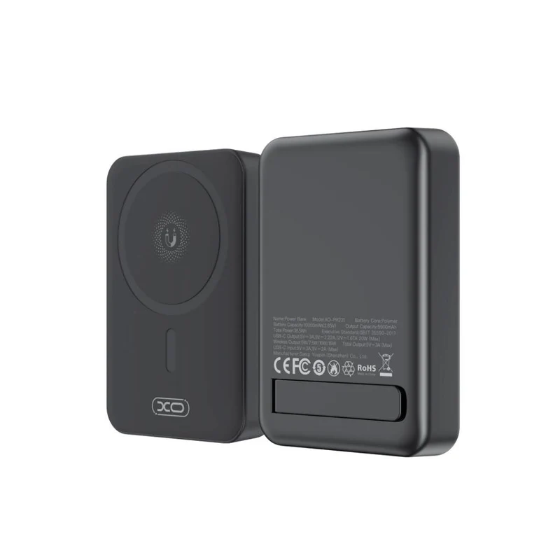 Chargeur XO PR231 Power Bank Magnétique 10000mAh 20W MagSafe Noir