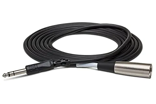 Hosa STX-115M 1/4 TRS to XLR3M Balanced Interconnect Cable, 15 Feet
