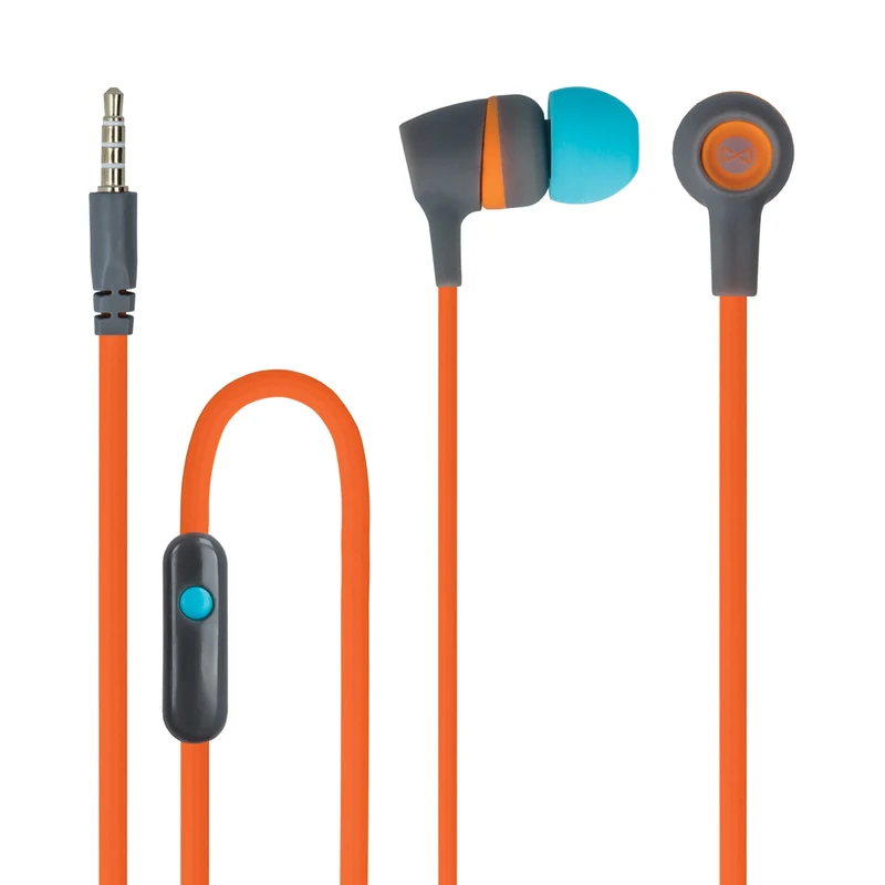 Forever wired earphones JSE-200 jack 3,5mm orange active