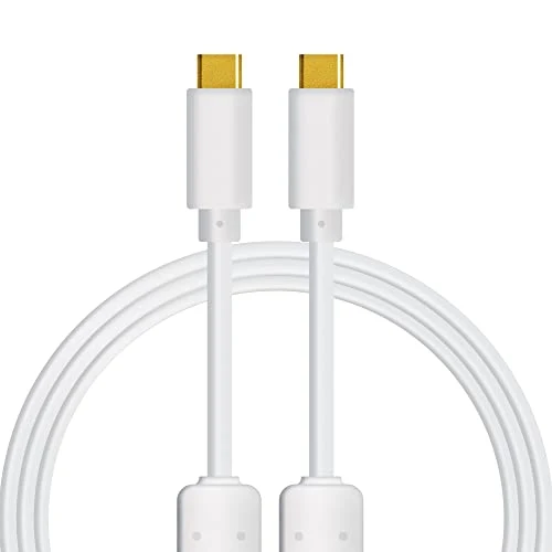 DJ TechTools Chroma Cables: Audio Optimized USB-C to USB-C Cable (White) (Open Box)