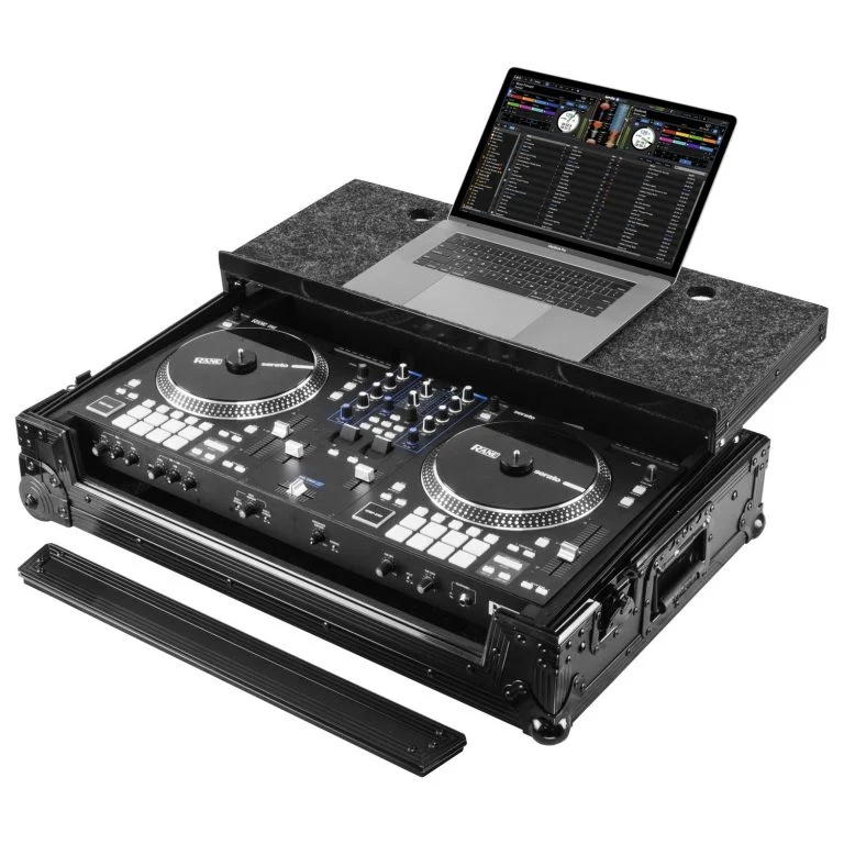 Odyssey Rane One Flight Case in Black with Patented Glide Platform and Corner Wheels