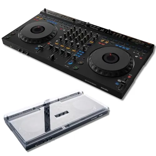 AlphaTheta DDJ-GRV6 4-Channel DJ Controller with Decksaver DDJ-GRV6 Protective Cover