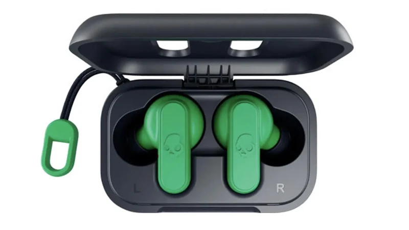 Skullcandy Dime 2 In-Ear Wireless Earbuds with Microphone and Bluetooth - Blue/Green