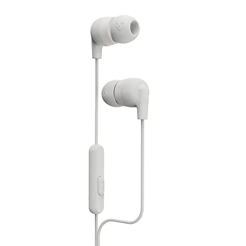 Skullcandy Ink'D+ Wired In-Ear Headphones with Microphone and Bluetooth, White