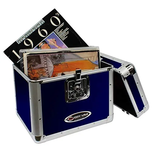 Odyssey Krom Series KLP2 Stackable Record/Utility Case (Blue) (Open Box)