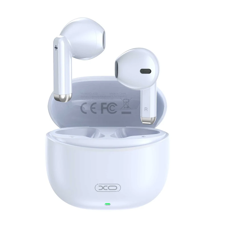 Écouteurs XO X33 TWS Bluetooth 5.3 — Bleu