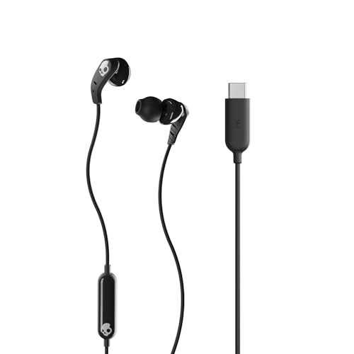 Skullcandy Set USB-C In-Ear Wired Earbuds with Microphone - True Black