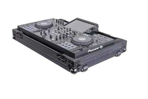Headliner Low-Profile Flight Case with Wheels for Pioneer DJ XDJ-RX3 (Pitch Black)