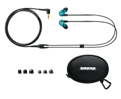 Shure SE215SPE Special-Edition Sound-Isolating Earphones with Detachable 3.5mm Cable (Blue)