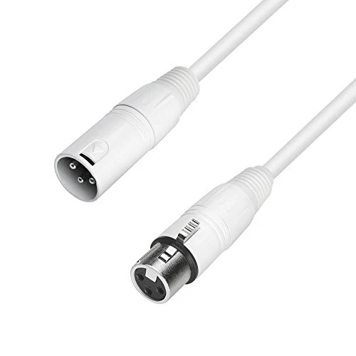 Adam Hall 4 Star MMF 500 XLR-M to XLR-F Microphone Cable (Snow, 15')