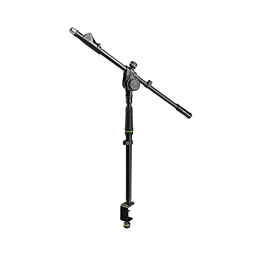 Gravity Stands Microphone Pole with Table Clamp and Boom Arm
