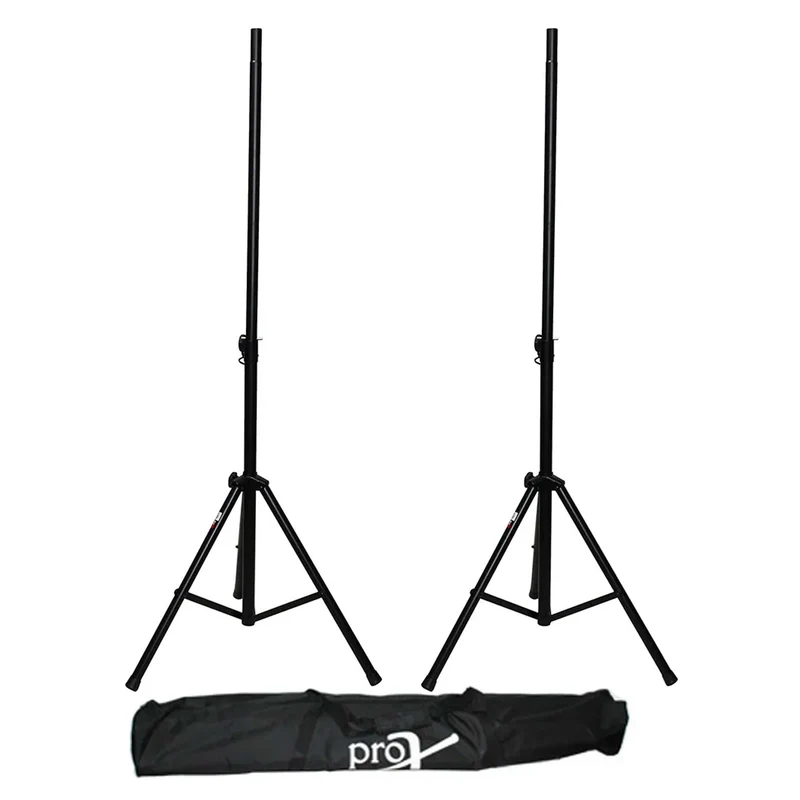 ProX 8' (96") All Metal Speaker Stand Set of 2 W/Carrying Case (Open Box)