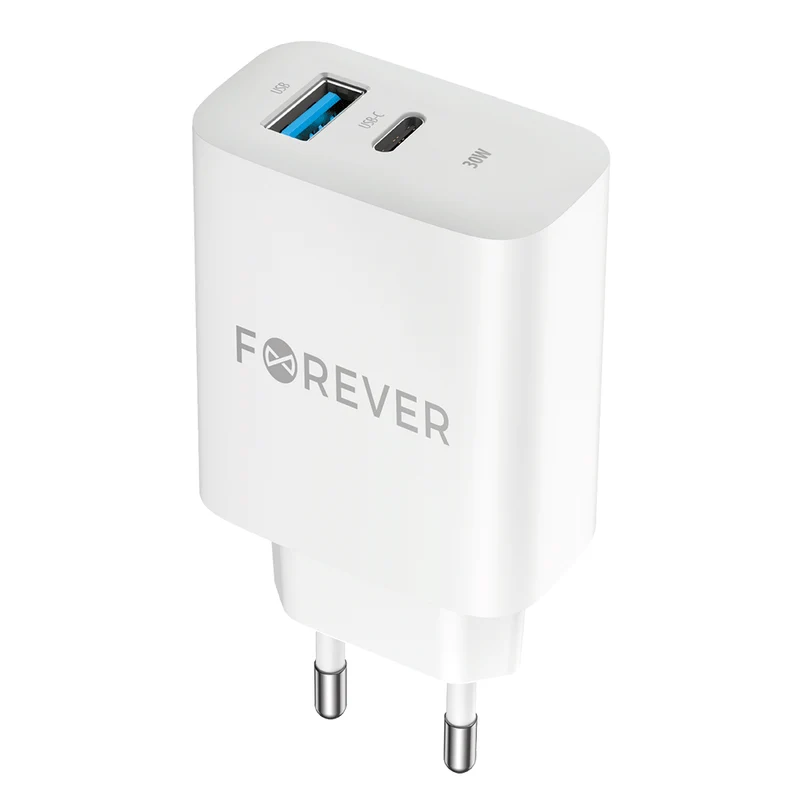 Chargeur mural Forever TC-07 30W USB-C + USB