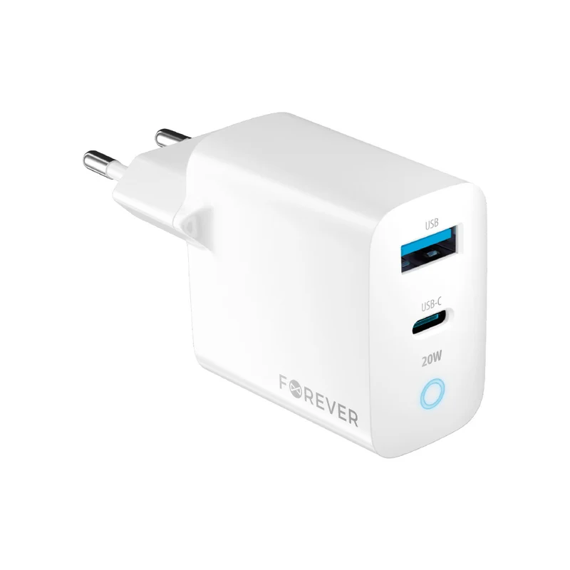 Chargeur mural Forever TC-06 20W USB-C + USB