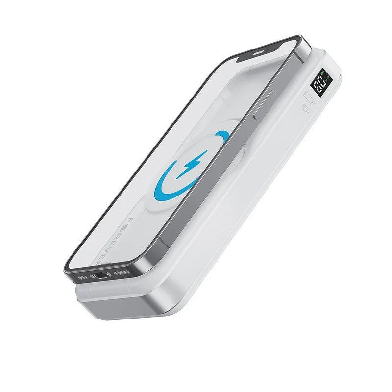 Chargeur Power Bank Forever MATB-300 10000 mAh MagSafe 3-en-1 Blanc