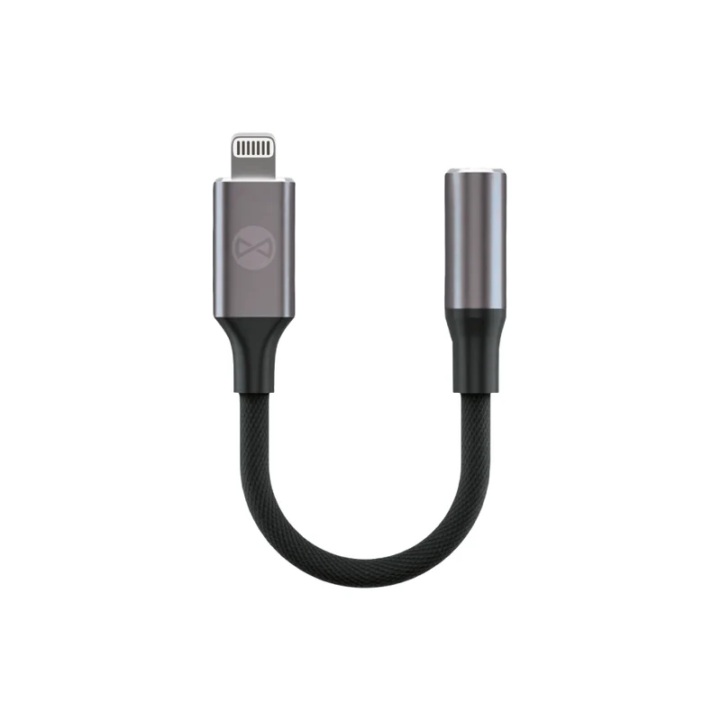 Adaptateur audio Forever AJL-01 jack 3,5 mm vers Lightning noir