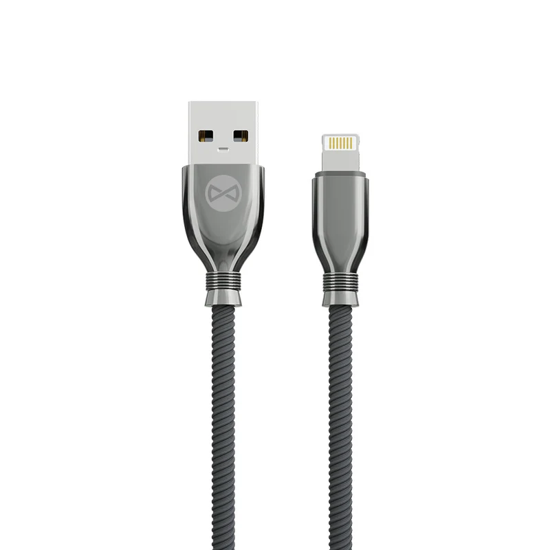 Câble USB-Lightning Forever Tornado 1m 3A noir
