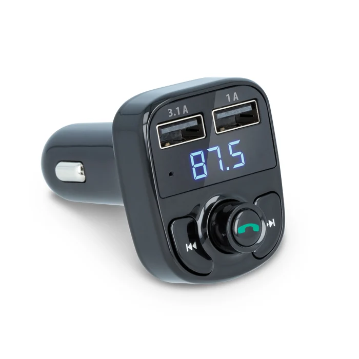 Chargeur FM Bluetooth Forever TR-330 noir avec 2x USB