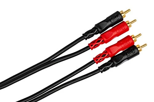 Hosa Technology 2 RCA Male to 2 RCA Male Dual Cable (Gold Contacts) - 6.5'