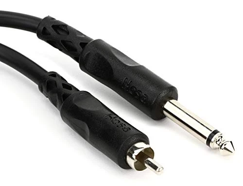 Hosa Technology 1/4" Male to RCA Male Audio Cable - 5'