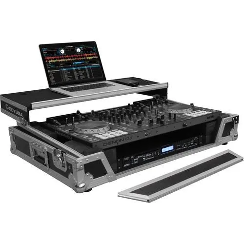 Odyssey Flight Zone Denon MCX8000 DJ Controller Glide Style Case with Lower 19" 1U Rack Space