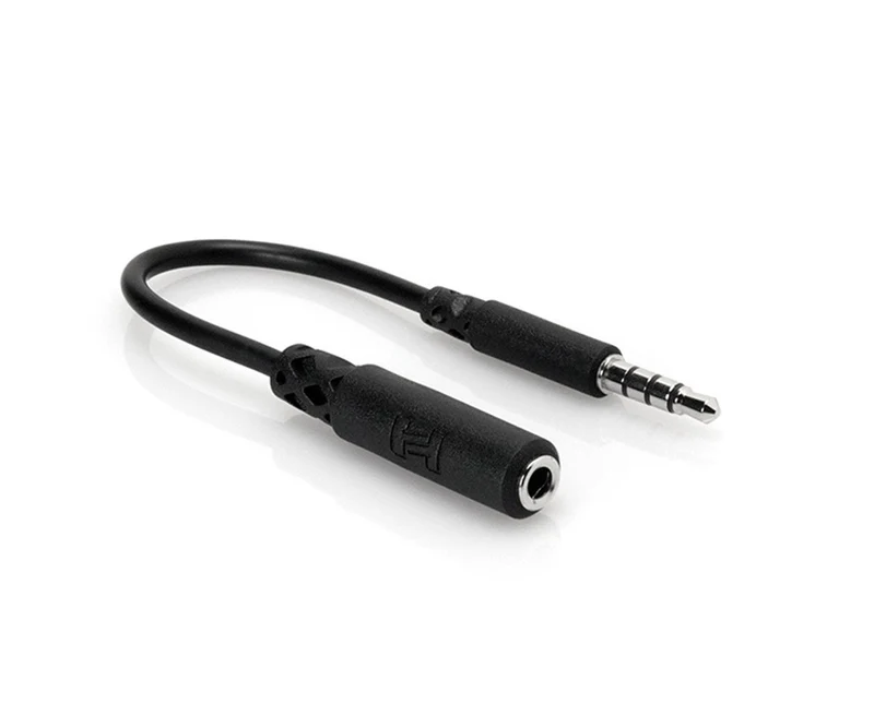 Hosa Headphone Adapter, 3.5 mm TRRS to Slim 3.5 mm TRRS