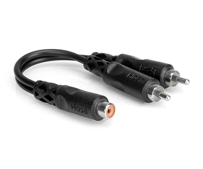 Hosa Y Cable - RCAF to Dual RCA