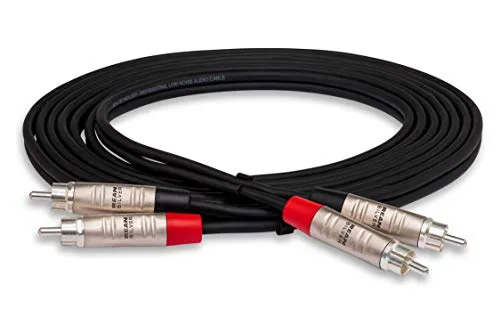 Hosa HRR-003X2 Dual REAN RCA to Dual REAN RCA Pro Stereo Interconnect Cable, 3 Feet (Open Box)