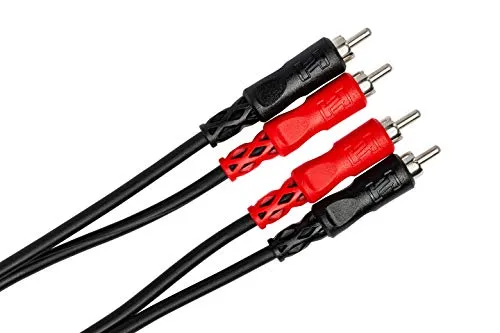 Hosa Technology 2 RCA Male to 2 RCA Male Dual Cable (Nickel Contacts) - 6.5' (Open Box)