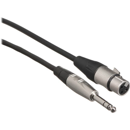 Hosa Technology HXS-010 Balanced 3-Pin XLR Female to 1/4" TRS Male Audio Cable (10')