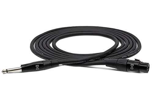Hosa HMIC-005HZ Pro Microphone Cable, REAN XLR3F to 1/4 in TS, 5 ft