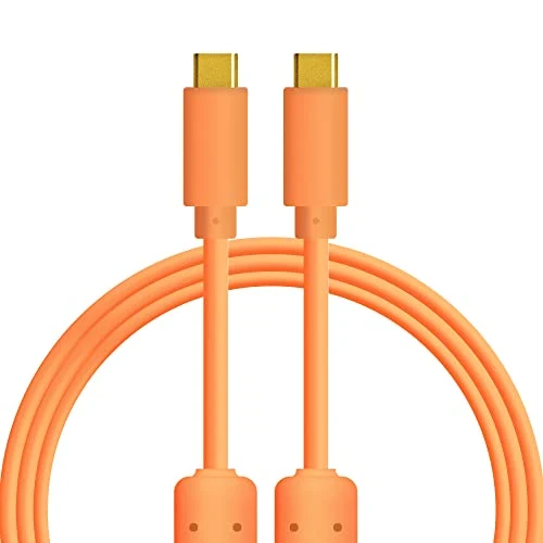 DJ TechTools Chroma Cables: Audio Optimized 1M USB-C to USB-C Cable (Orange) (Open Box)