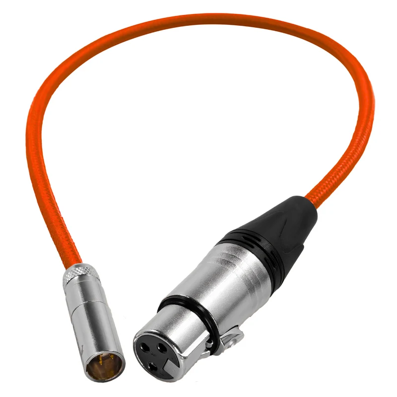 Kondor Blue Mini XLR to XLR for BMPCC 6K Pro/C70 Camera (Raven Black)(16")