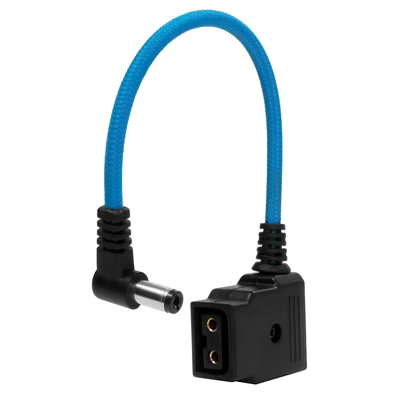 Kondor Blue 6" Male DC Barrel to Female D-Tap Power Adapter Cable (Kondor Blue)