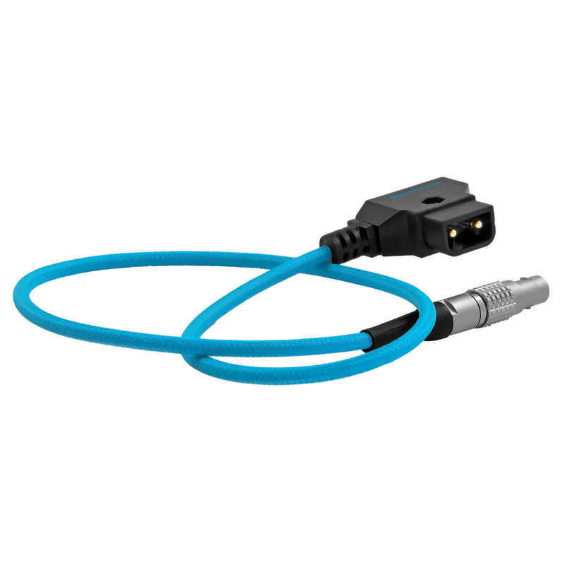 Kondor Blue D-TAP to LEMO 2 Pin 0B Male Power Cable fir ZCam, Small HD, Teradek (Straight) (Kondor Blue)