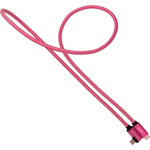 Kondor Blue iJustine Pink USB C 3.1 Data and Charging Cable 10Gb/s Data Speed & 100W Power Delivery (3 FT)