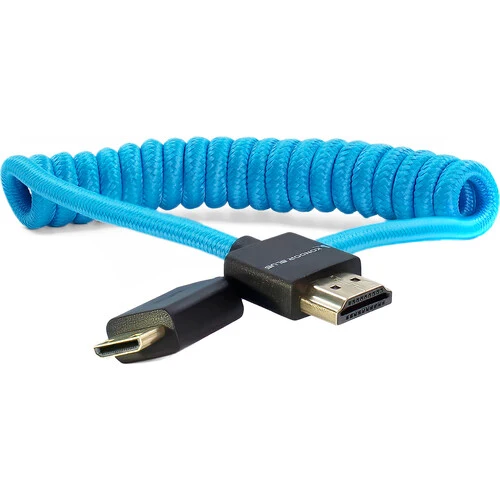 Kondor Blue Coiled Mini HDMI to Full HDMI (12-24")