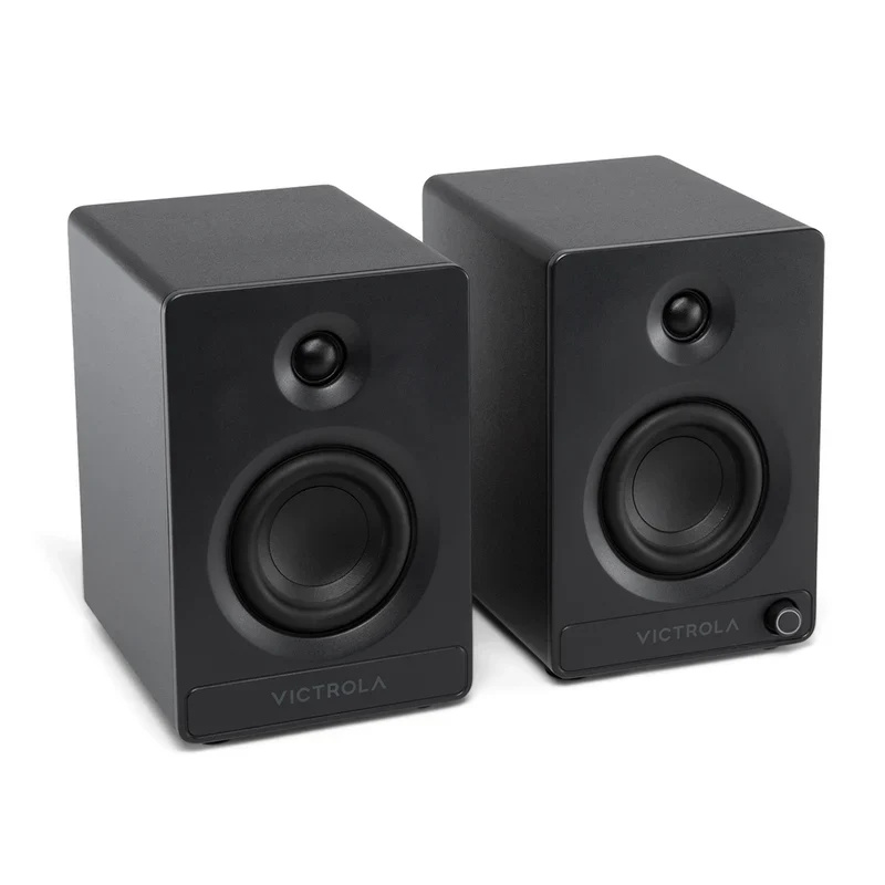 Victrola Tempo Bluetooth Bookshelf Speakers - set of 2 (Black)