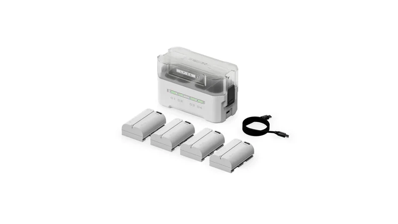 Tilta LP-E6P Charging Station Battery Kit (4 Batteries) - Off White