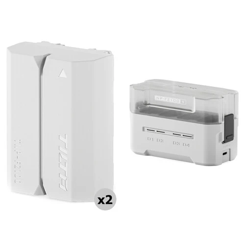 Tilta NP-FZ100 Charging Station Battery Kit (2 Batteries) - Off White