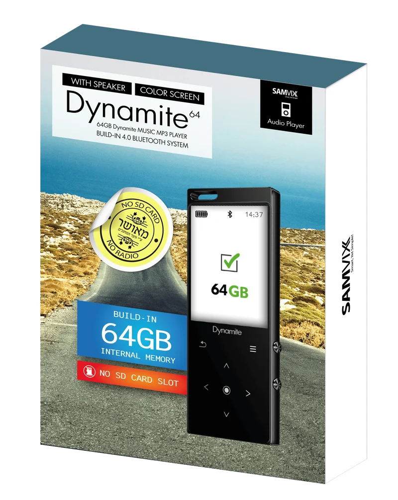 Samvix Dynamite 64GB Sport MP3 Player - Black
