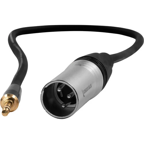 Kondor Blue 16" XLR Male to 3.5mm Male Mini TRS