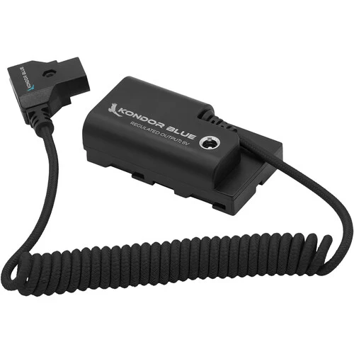 Kondor Blue D-Tap to Sony L-Series NPF Dummy Battery Cable (Raven Black)